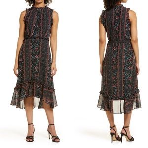 NWOT Julia Jordan Sleeveless Mock Neck Midi Dress from Nordstrom, size 8